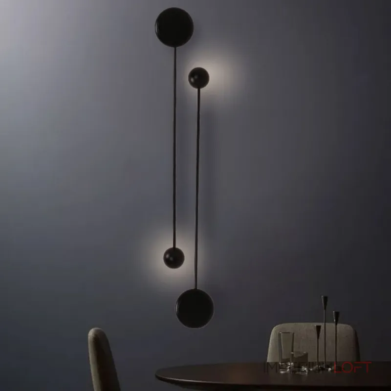 Настенный светильник DOTS B Black от ImperiumLoft