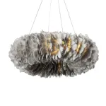 Подвесная люстра Plumage D80 Grey