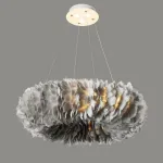 Подвесная люстра Plumage D80 Grey