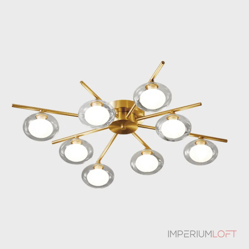 Потолочная люстра DAHLIA B L8 Transparent Потолочная люстра DAHLIA B L8 Transparent