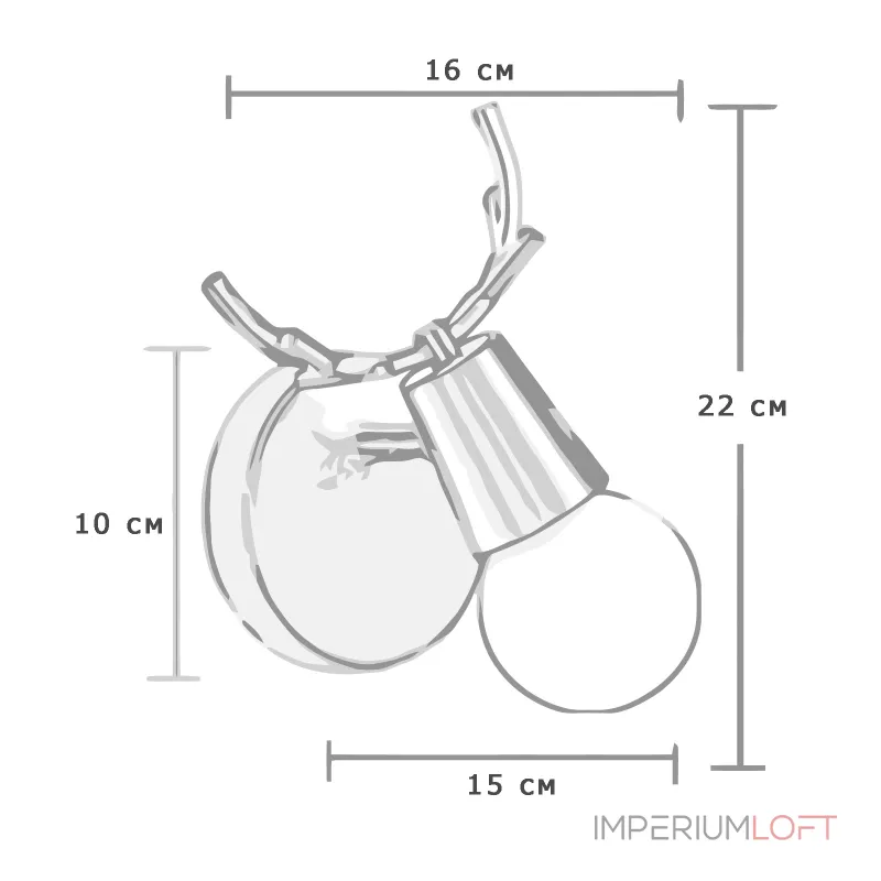 Бра с рожками DEER A Green от ImperiumLoft Бра с рожками DEER A Green от ImperiumLoft