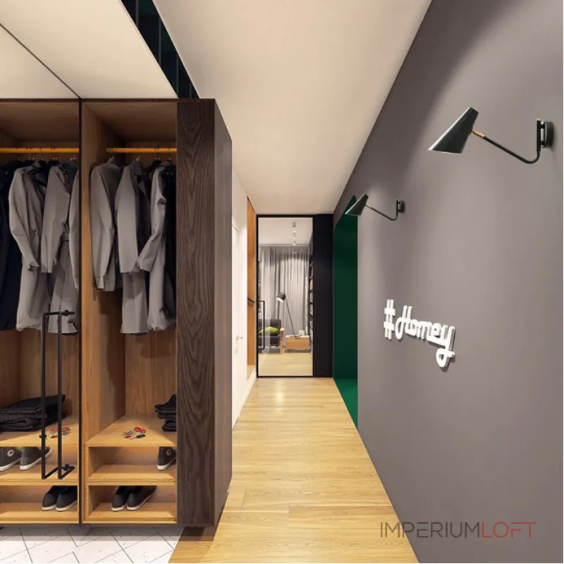 Настенный светильник NATI Black от ImperiumLoft