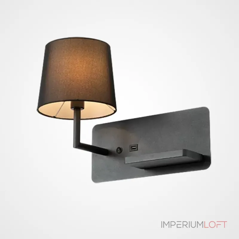 Настенный светильник VILLA Left Black от ImperiumLoft Настенный светильник VILLA Left Black от ImperiumLoft