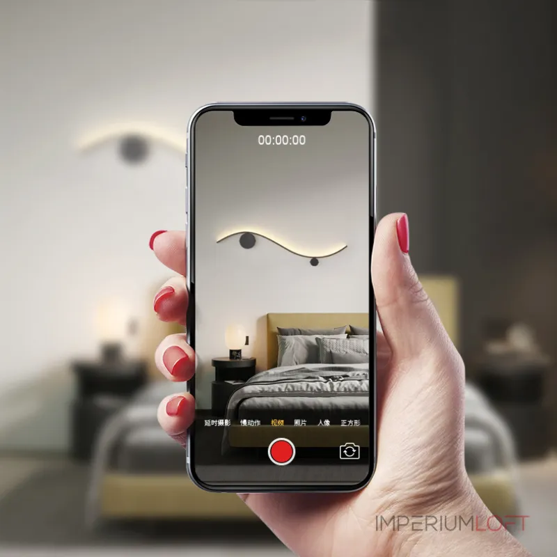 Настенный светильник TEMP L100 Black от ImperiumLoft