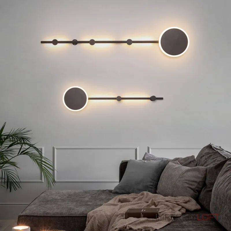 Настенный светильник MARA H100 Black Трехцветный свет от ImperiumLoft