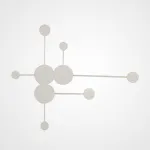 Бра Pin Wall Light 6 White от ImperiumLoft