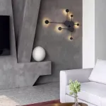 Бра Pin Wall Light 6 White от ImperiumLoft