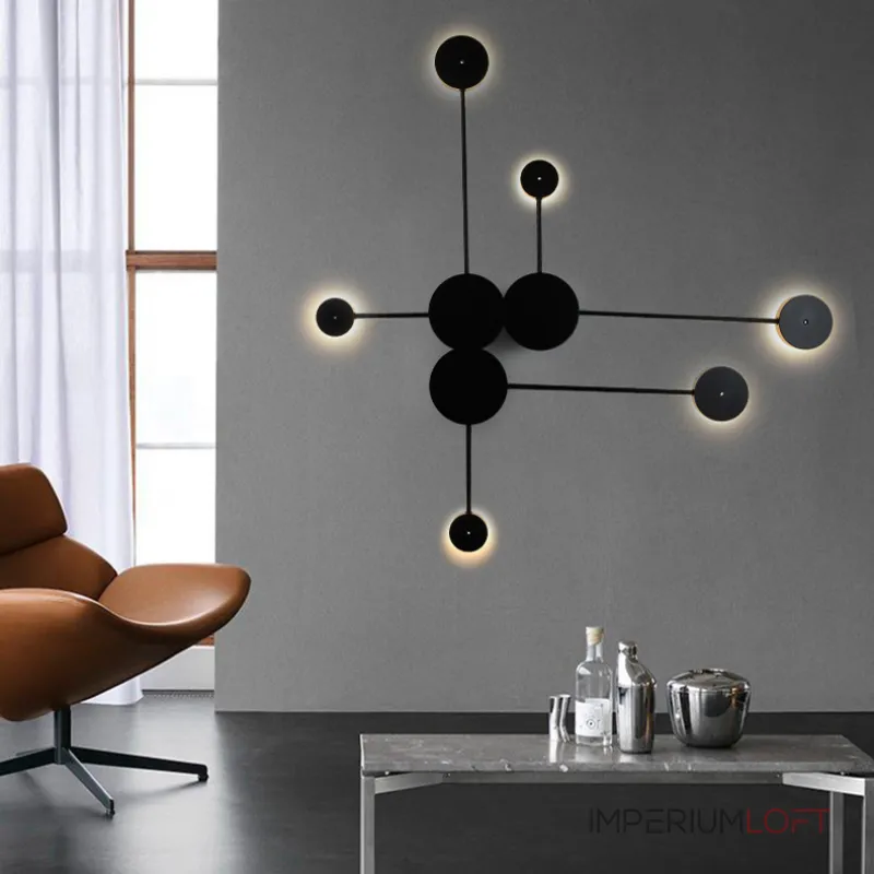 Бра Pin Wall Light 6 White от ImperiumLoft