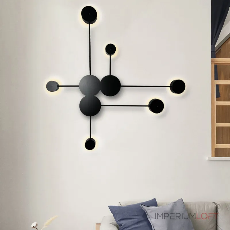 Бра Pin Wall Light 6 White от ImperiumLoft
