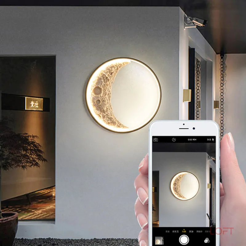 Настенный светильник COSMOS WANING Луна D60 Трехцветный свет от ImperiumLoft