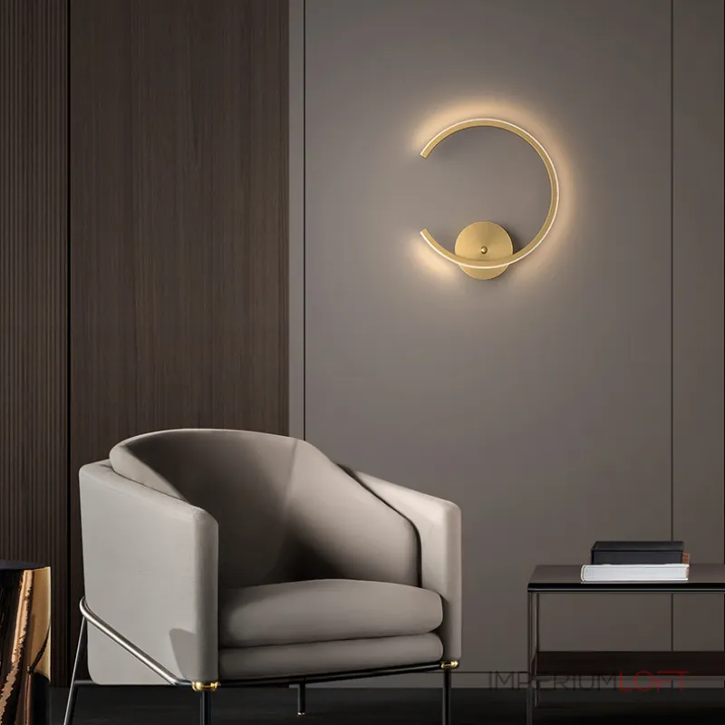 Настенный светильник RIN D20 Brass от ImperiumLoft