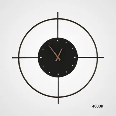 Настенные часы NINNA Black 4000К