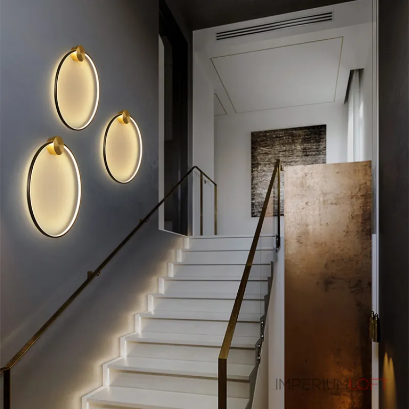 Настенный светильник WOLKE WALL D30 Brass от ImperiumLoft