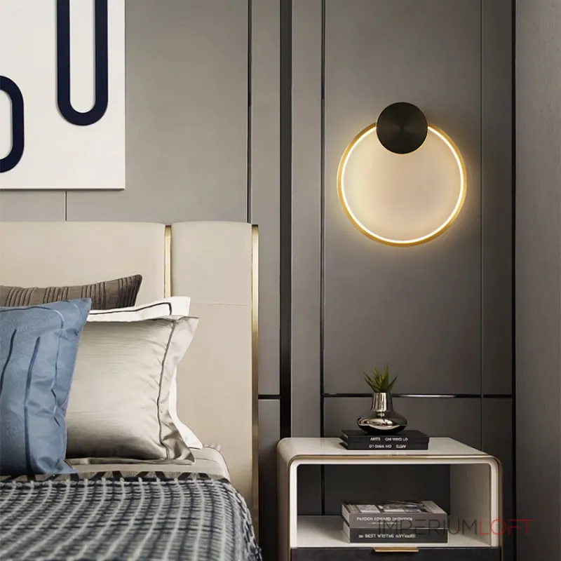 Настенный светильник WOLKE WALL D30 Brass от ImperiumLoft