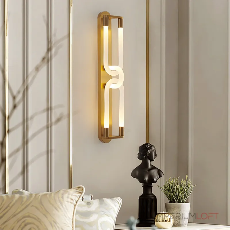 Настенный светильник GALAXY H35 Brass от ImperiumLoft