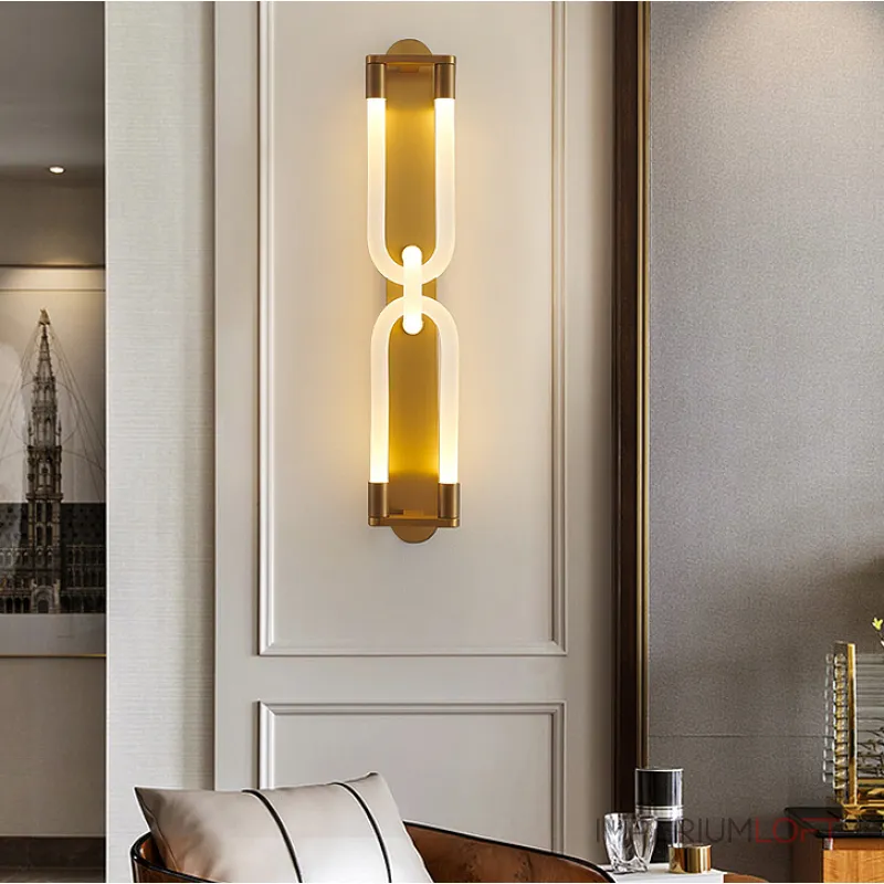 Настенный светильник GALAXY H35 Brass от ImperiumLoft