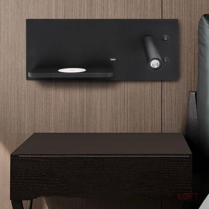 Настенный светильник GENIUS Left Black от ImperiumLoft Настенный светильник GENIUS Left Black от ImperiumLoft