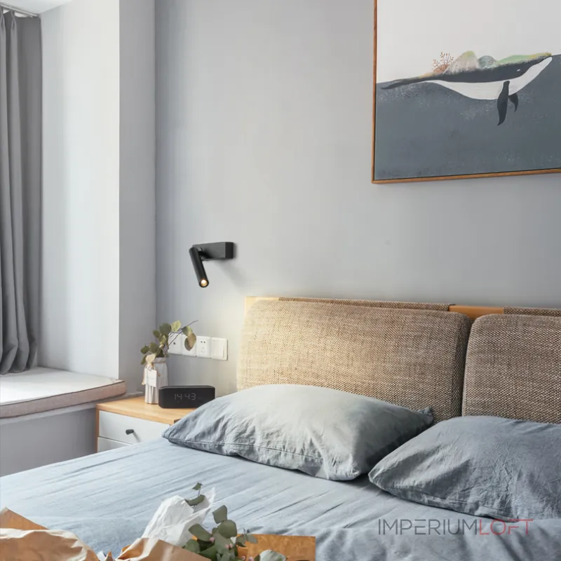 Настенный светильник OLINN Right Black от ImperiumLoft