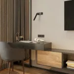 Настенный светильник OLINN Right Black от ImperiumLoft