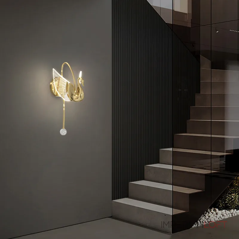 Настенный светильник BIRDIE WALL Gold от ImperiumLoft