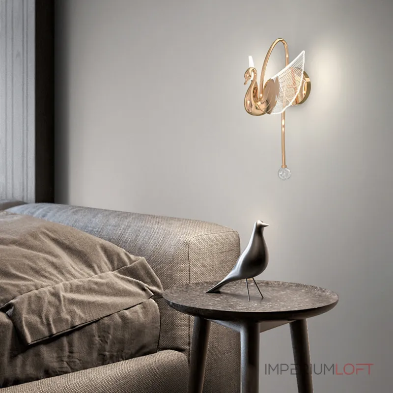 Настенный светильник BIRDIE WALL Gold от ImperiumLoft