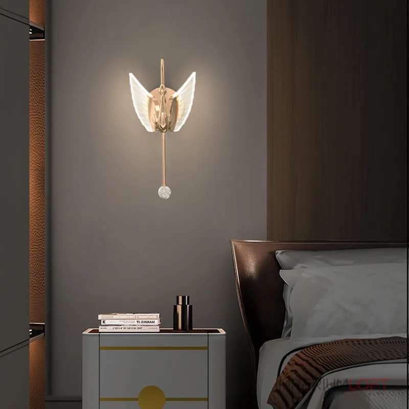 Настенный светильник BIRDIE WALL Gold от ImperiumLoft