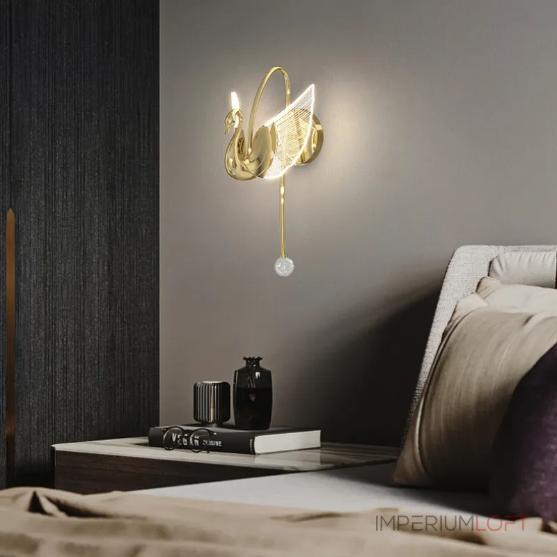 Настенный светильник BIRDIE WALL Gold от ImperiumLoft