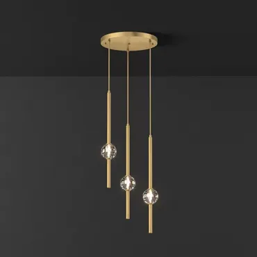 Подвесной светильник SOCRATES COMBO D30 L3 Brass