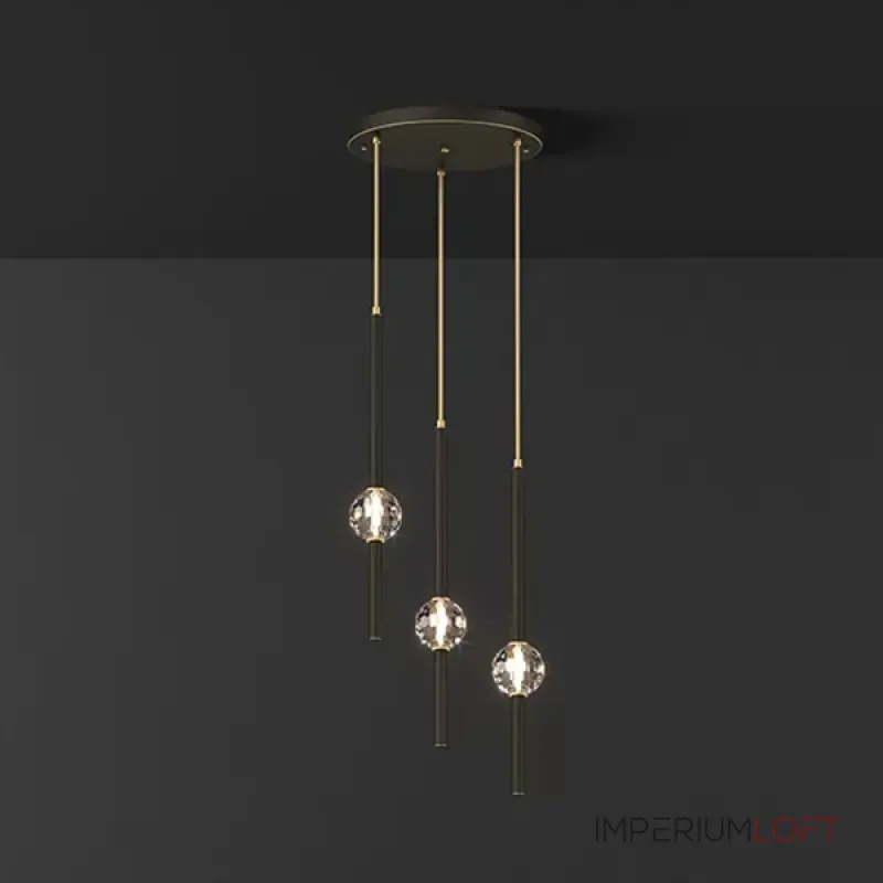 Подвесной светильник SOCRATES COMBO D30 L3 Black от ImperiumLoft Подвесной светильник SOCRATES COMBO D30 L3 Black от ImperiumLoft