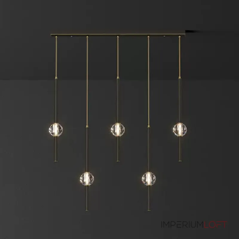 Подвесной светильник SOCRATES COMBO L80 Black от ImperiumLoft Подвесной светильник SOCRATES COMBO L80 Black от ImperiumLoft