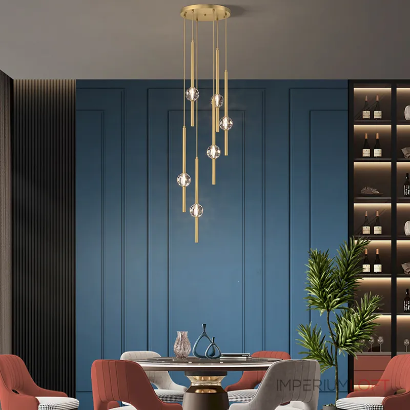 Подвесной светильник SOCRATES COMBO D30 L3 Brass от ImperiumLoft Подвесной светильник SOCRATES COMBO D30 L3 Brass от ImperiumLoft