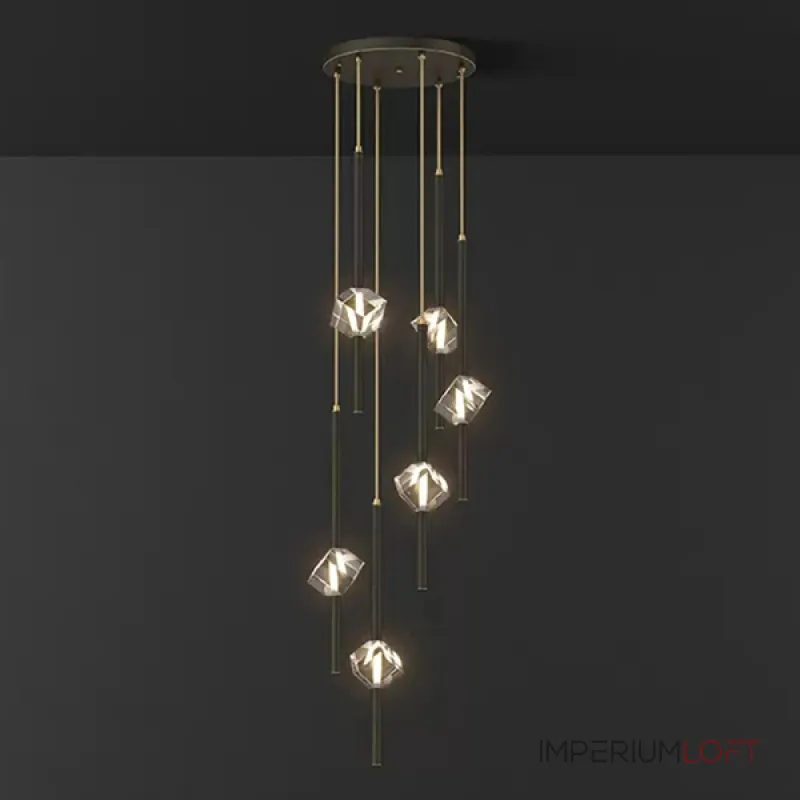 Подвесной светильник SOCRATES B COMBO L6 Black от ImperiumLoft Подвесной светильник SOCRATES B COMBO L6 Black от ImperiumLoft