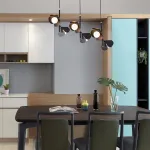 Подвесной светильник JANITA BW COMBO Black Диск от ImperiumLoft