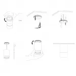 Точечный светильник RESTON White Yellow 3000К от ImperiumLoft