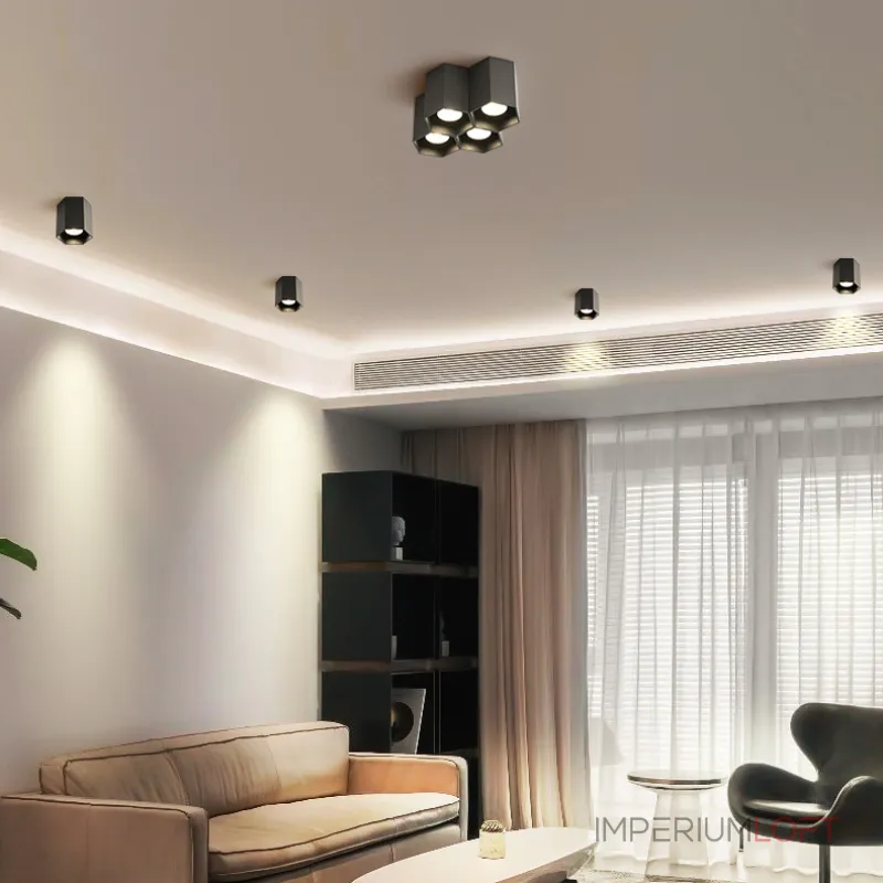 Точечный светодиодный светильник CONSOLE L1 Black 3000К 7W от ImperiumLoft