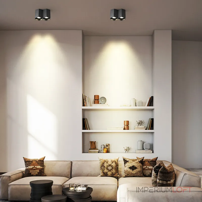 Точечный светодиодный светильник CONSOLE L1 Black 3000К 7W от ImperiumLoft