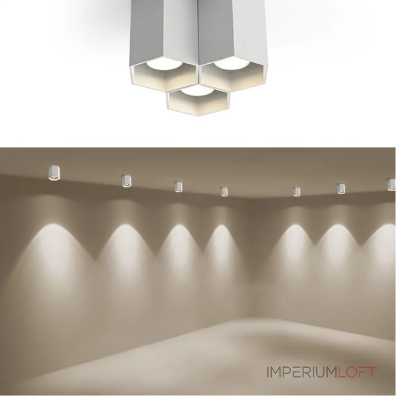 Точечный светодиодный светильник CONSOLE L1 Black 3000К 7W от ImperiumLoft