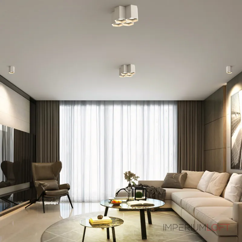 Точечный светодиодный светильник CONSOLE L1 Black 3000К 7W от ImperiumLoft