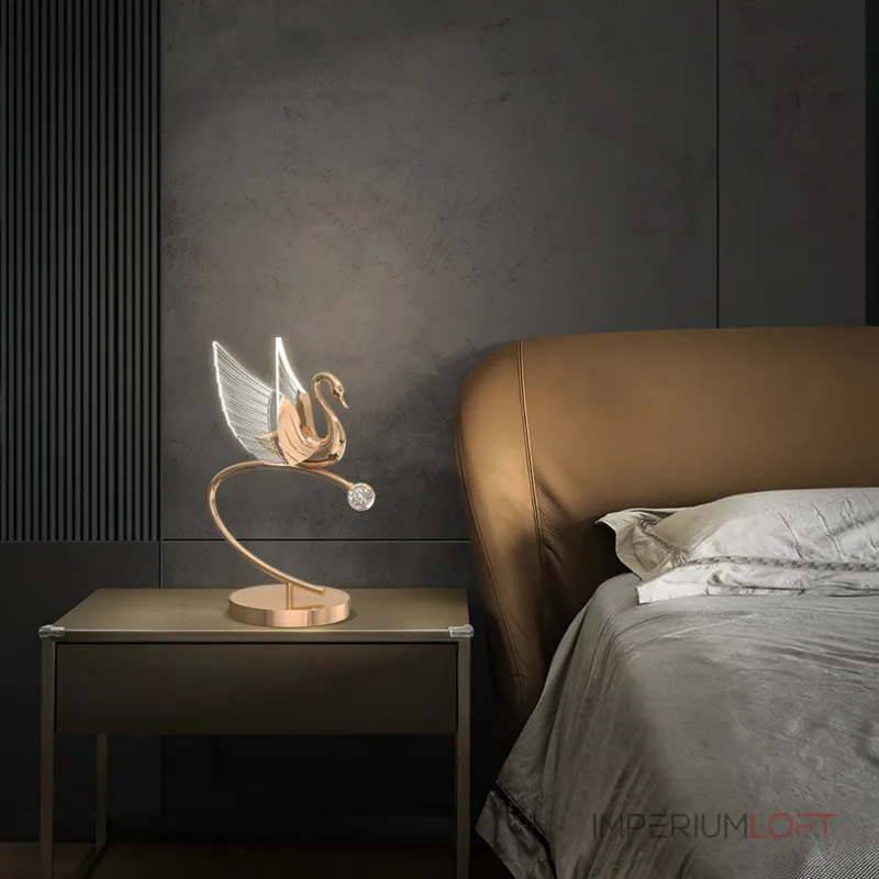 Настольная лампа BIRDIE TAB A Rose Gold от ImperiumLoft