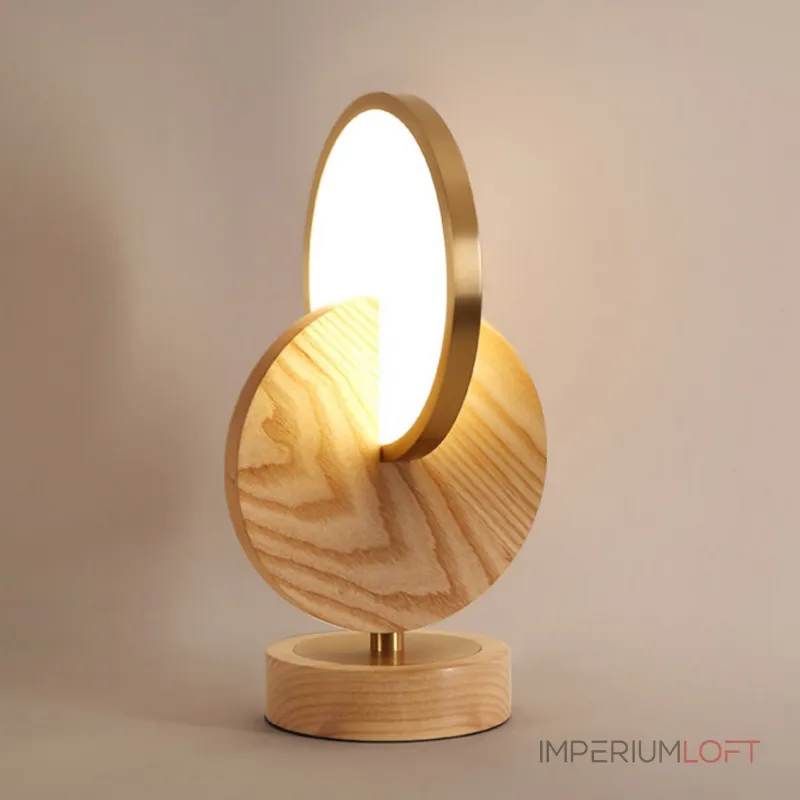 Настольная лампа GLATT WOOD TAB Light brown от ImperiumLoft