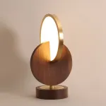 Настольная лампа GLATT WOOD TAB Dark brown от ImperiumLoft