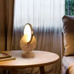 Настольная лампа GLATT WOOD TAB Dark brown от ImperiumLoft