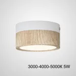 Точечный светильник FOG WOOD D9 White Трехцветный свет 5W от ImperiumLoft