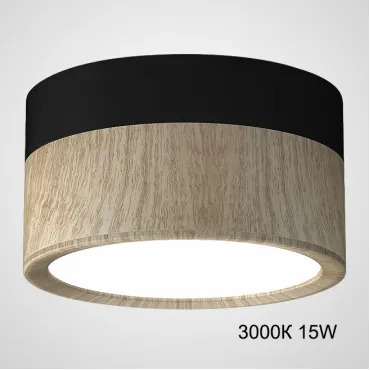 Точечный светильник FOG WOOD D14,5 Black 3000К 15W Точечный светильник FOG WOOD D14,5 Black 3000К 15W