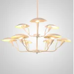 Люстра на штанге SHELT D100 White