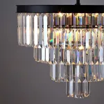 Подвесная люстра RH 1920s Odeon Clear Glass Fringe Chandelier D80