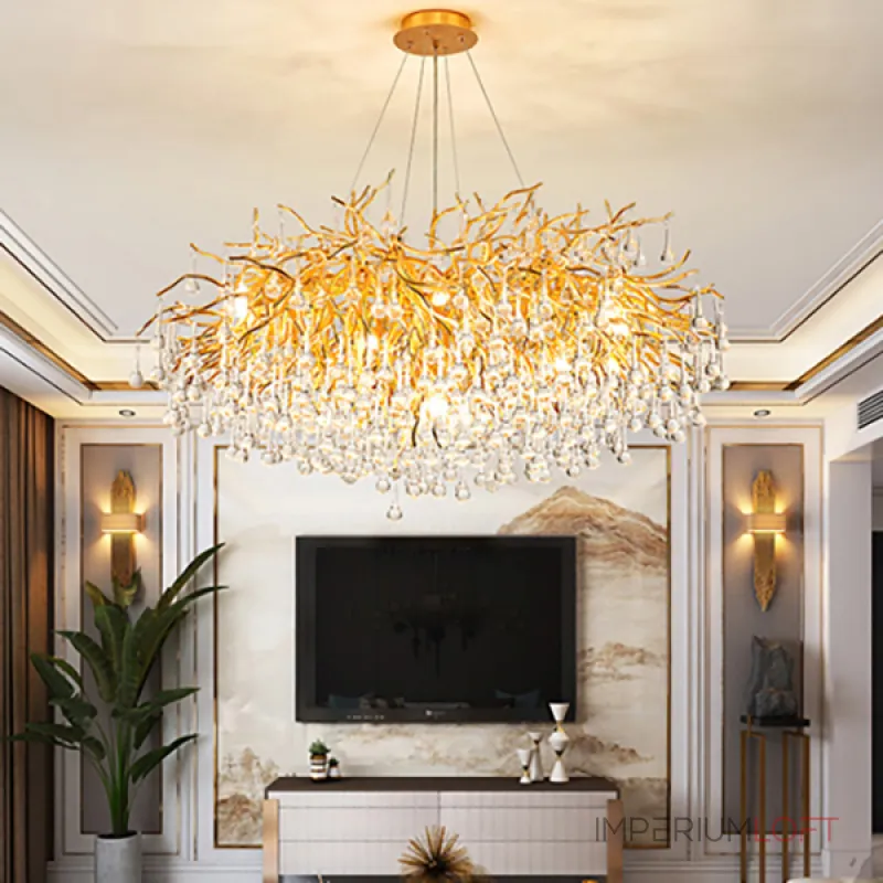 Подвесная люстра Droplet Chandelier oval L120