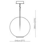 Подвесной светильник POME D45