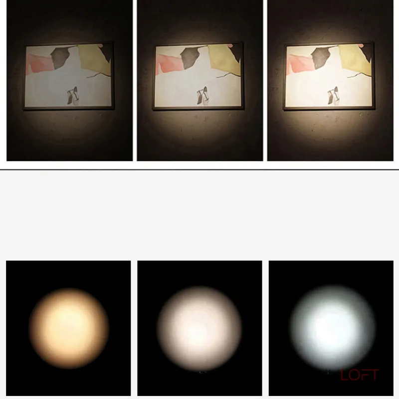 Потолочный светильник с изменениямым углом света Zoom Bell A Black 4000К от ImperiumLoft