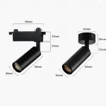 Потолочный светильник с изменениямым углом света Zoom Bell A Black 4000К от ImperiumLoft